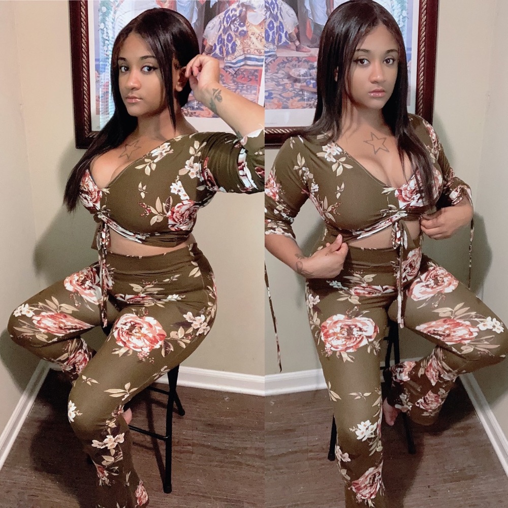 Olive floral set